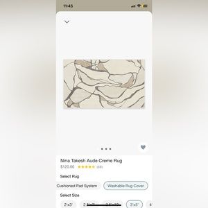 Almost new Ruggable 3x5 Tug Cover